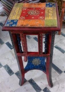 WOODEN HAND PAINTED PHOTOFRAME STOOL