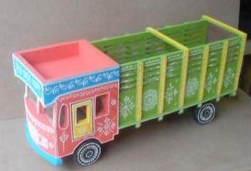 WOODEN HAND PAINTED TRUCK